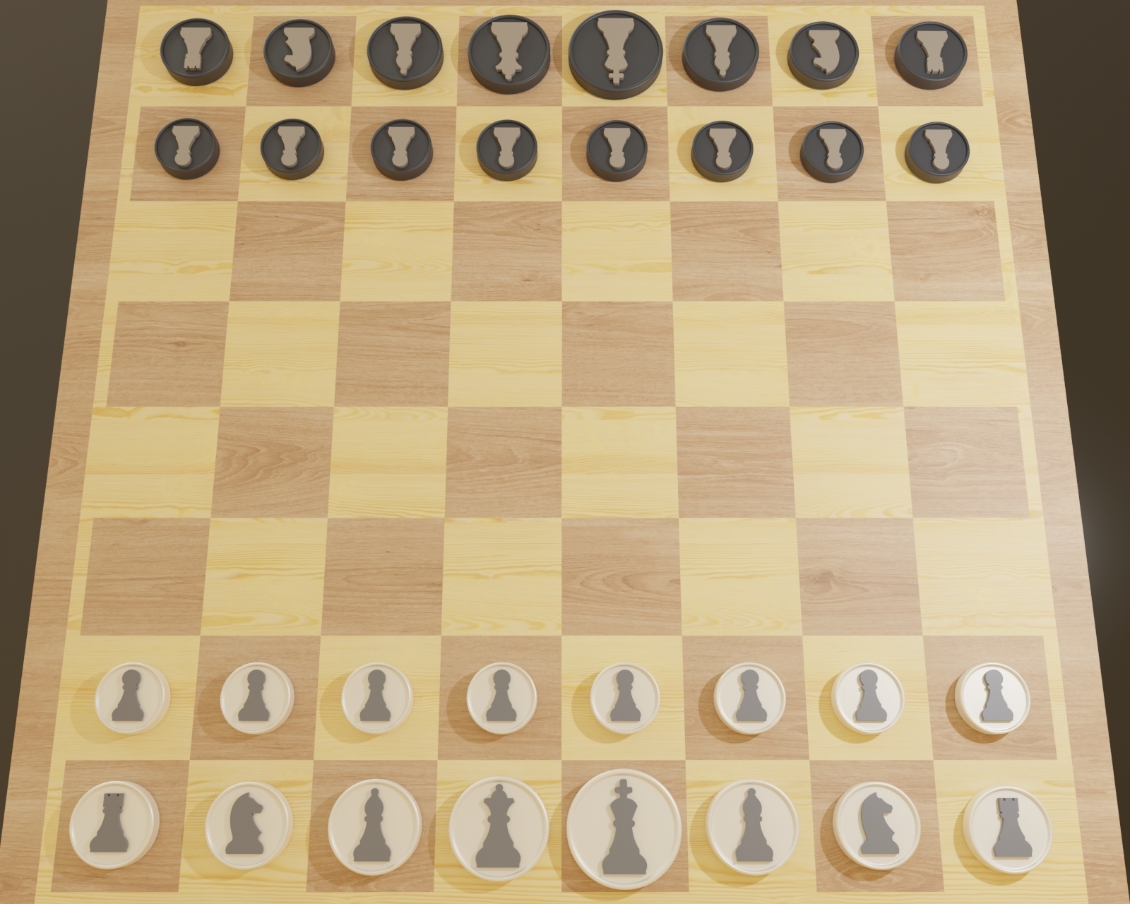 Free STL file 3D printable Flat Chess Pieces stl・3D printing model to ...